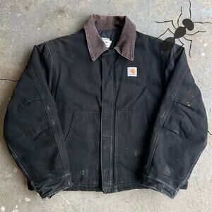 Vintage Y2K Carhartt arctic work wear black jacket